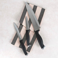 Ensemble couteau et planche à découper en bois de bambou